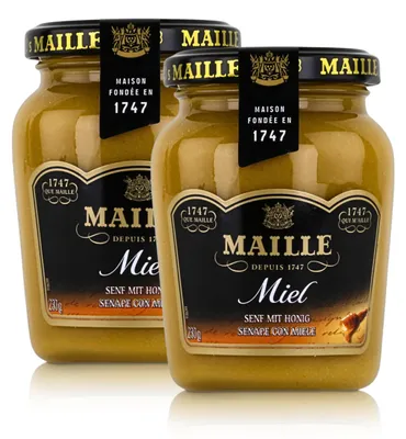 Produktbild von Maille Dijon-Senf mit Honig 200ml fein würzig cremig klassisch (2er Pack)