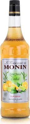 Produktbild von Monin Sirup Lime Juice Cordial 1 Liter - Cocktails Kaffeesirup (1er Pack)