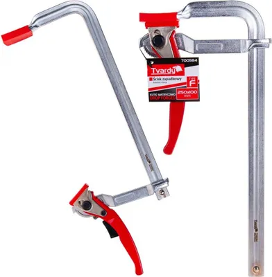 Obrázek produktu pro GEKO Svěrka rychloupínací ráčnová, typu F, 250 x 100 mm, kovaná T00584