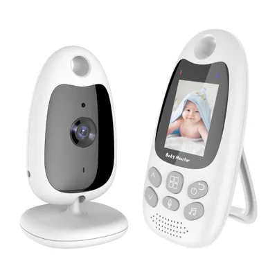 Image de Babyphone ZELURXX, avec caméra et moniteur, audio bidirectionnel, vision nocturne, surveillance de la température, berceuses