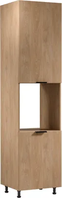 Produktbild von Mikrowellenumbauschrank 60 x 247 x 58 cm Küchenschrank Küchenblock, Sorento D60PWN Sonoma Eiche