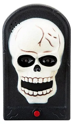 Produktbild von Totenkopf Halloween Türklingel mit Licht & Sound Effekt