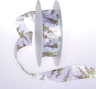 Produktbild von Dekoband Lavendel - 25mm breit - Rolle 25m - 47005-25-40