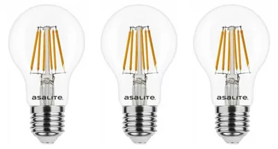 Produktbild von Asalite LED-Lampe A60 E27 6W 660lm 4000K 220-240V 3 Stück