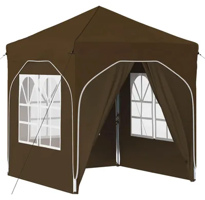 Produktbild von vidaXL Pop-up Partyzelt 192 x 192 x 245 cm Taupe