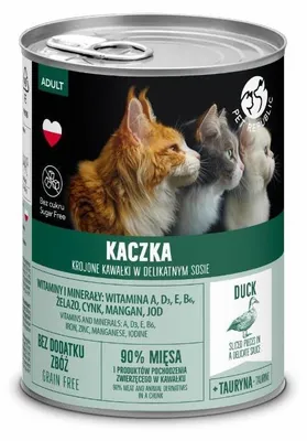 Image de Nourriture humide pour chats adultes avec canard PET REPUBLIC - 400 g