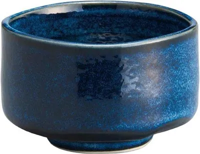 Produktbild von Famanu Schale Matcha Bowl 12,2 cm Blau Mino Ware - Handgefertigt in Japan