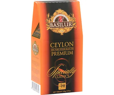Zdjęcie produktu dla Basilur CEYLON PREMIUM herbata czarna ORANGE PEKOE - 100g