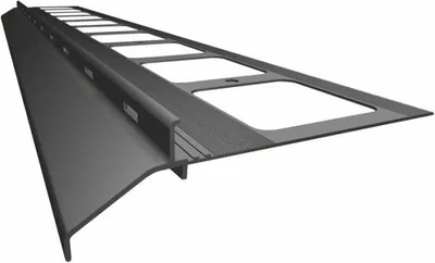Produktbild von Renoplast Aluminium Traufprofil K20 Harzböden, Profil 200cm, Graphit