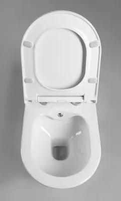 Produktbild von Dusch WC mit Spritzschutz Taharet, spülrandlos, antibakteriell, verdeckte Montage, Edelstahldüse, Bidefunktion, WC-Deckel soft Close Wc mit Bidet Funktion NEUE GENERATION SPÜLRANDLOS