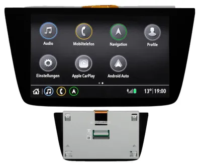 Obrázek produktu pro Sestava dotykového LCD displeje, 8 palců, kompatibilní s modely Opel Astra K (2015–2020) a Vauxhall Astra K (2016–2018),  CE, kovová a skleněná konstrukce