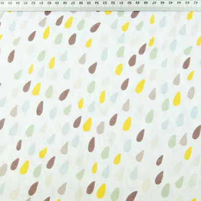 Produktbild von Baumwolle Musselin Double Gauze - Digitaldruck - Bunte Tropfen