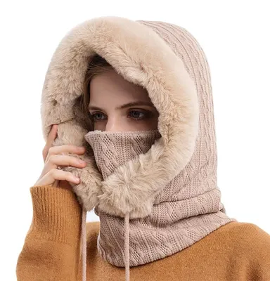Produktbild von Dicke Balaclava Vollgesichtsmaske für Frauen