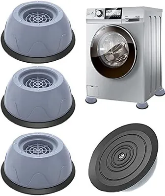 Produktbild von Waschmaschine Füße Pad Fußpolster 8 Stück Universal Anti Vibration Waschmaschine Füße [Vibrationsdämpfer]Anti Rutsch Gummi-Fußpolster Schwingungsdämpfer Antirutschmatte für Waschmaschinen und Trockner