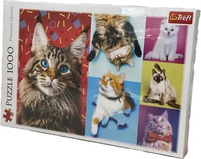 Produktbild von TREFL Puzzle Happy Cats 1000 Teile