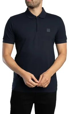 Produktbild von BOSS Passerzip Polohemd, Blau XL