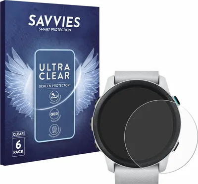 Produktbild von 6x Für Garmin Forerunner 745 Schutzfolie Savvies Displayschutz Display Schutz Folie Klar Transparent