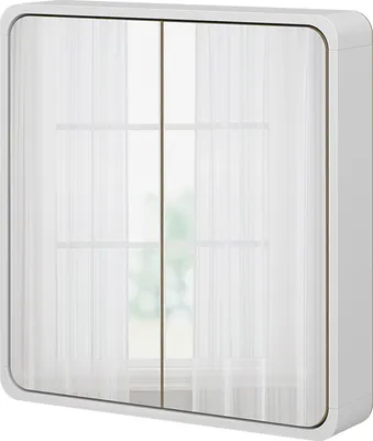 Image de armoire de toilette Vicco Arla blanc/chêne 60x60cm, Model 50156