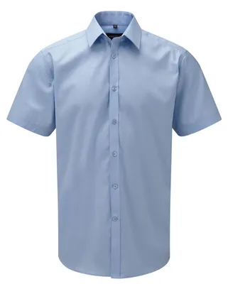 Image de Russell Collection - Chemise à manches courtes pour homme LT4406 (3XL) (bleu clair)