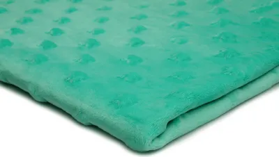 Obrázok produktu pre Minkee Fleece Knit s reliéfom hviezdy Mint 50 x 155 cm