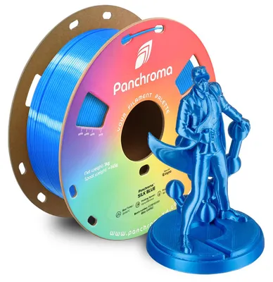 Zdjęcie produktu dla PLA Silk, filament 1,75 mm, kolor niebieski, 1 kg