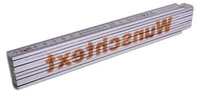 Produktbild von 2m Zollstock mit Gravur und Wunschtext