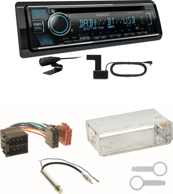 Produktbild von Kenwood KDC-BT760DAB Bluetooth DAB Einbauset für Golf 4 Passat 3B Polo 6N 9N Lupo
