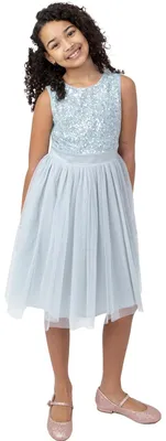 Produktbild von Maya Deluxe Mädchen Paillettenverziertes Hochzeit Und Geburtstag Festlich Mit Ba