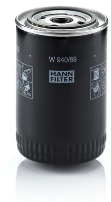 Produktbild von Ölfilter MANN-FILTER W 940/69 Anschraubfilter für IVECO Daily VI Kastenwagen DAILY IV Kasten/Kombi DAILY VI Pritsche/Fahrgestell DAILY V Kasten/Kombi