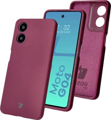 Produktbild von Bizon Soft Case Motorola Moto G04 dunkel lila