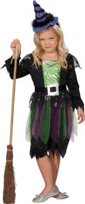 Produktbild von Kostüm Mädchen Zauberhexe Hexenkostüm  Halloween,  Größe 140