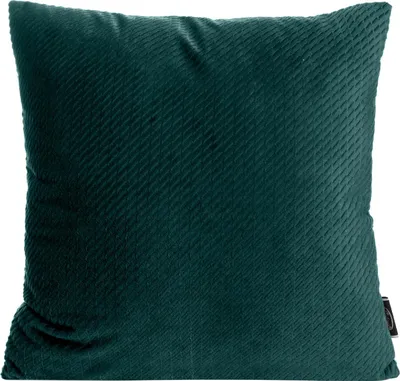 Obrázok produktu pre EUROFIRANY | Obliečka na vankúš - 40 x 40 cm - tmavá mätová farba - zamatová