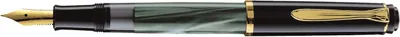 Image de Pelikan 983395 Stylo plume Classic M200 plume F vert marbré boîte pliante