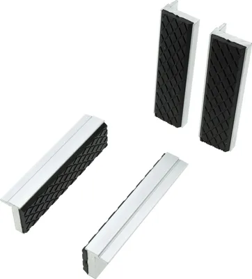 Produktbild von 4 x Magnetische Schraubstock Schutzbacken 100mm gummiert