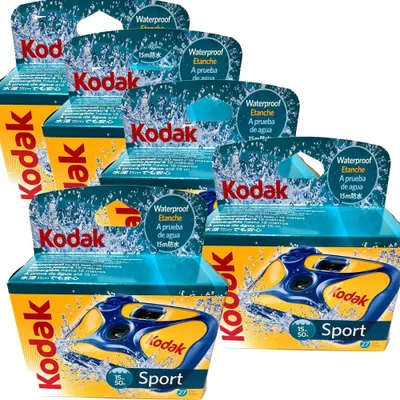 Produktbild von 5x 1A PHOTO PORST Kodak Sport 27 Aufnahmen ISO 800