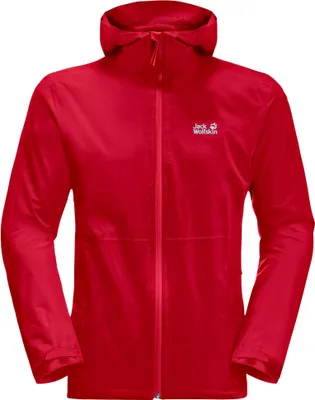 Produktbild von Jack Wolfskin Herren Regenjacke Pack & Go Shell adrenaline red L