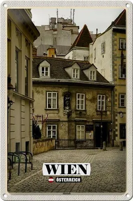 Produktbild von Blechschild Reise Wien Österreich Altstadt Architektur 20x30cm