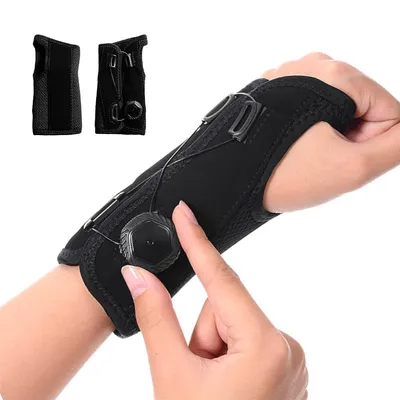 Produktbild von Handgelenkschoner, Verstellbare Handorthese mit Knopf für die Nacht, Karpaltunnel-Handgelenkstütze für Arthritis, Sehnenentzündung, Sportschutz, Linke