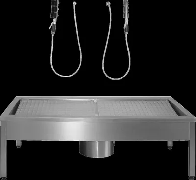 Produktbild von KWC Stiefelreinigungsanl, SIRIUS, Edst, 2800x500x600 mm, 4 Reinigungsplätze