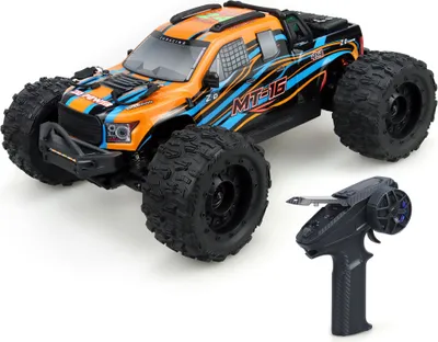 Produktbild von ZD Racing MT16 RTR 1/16 2,4 G 4WD 80 km/h Bürstenloses RC-Auto 3S Desert Monster Offroad-Truck Chassis aus Legierung LED-Licht, Orange