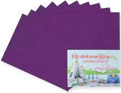 Obrázok produktu pre A4 samolepiaca plsť fialová 20x30cm 10ks