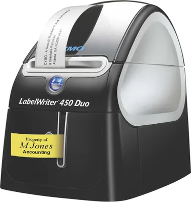 Obrázek produktu pro DYMO LabelWriter 450 DUO, D1, Tepelný přenos, 600 x 300 DPI, Černá, Stříbrná