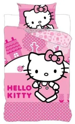 Produktbild von Javoli Hello Kitty pink world Bettbezug 140 X 200 cm - 70x90 cm - Baumwolle