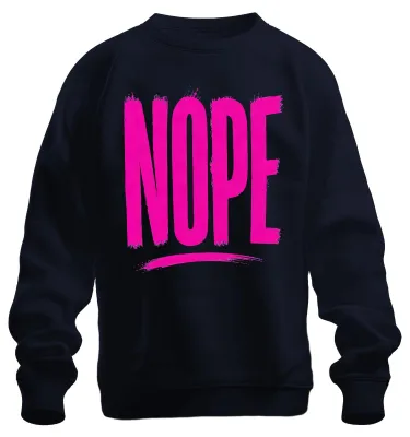Immagine prodotto di Maglietta con cappuccio rosa, con scritta sarcastica e divertente, ideale per persone introverse, taglia S, colore blu navy