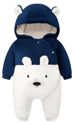 Productafbeelding van Solidchoice - Baby Winter Overall met Flanel voor Jongens en Meisjes 6-9 Maanden