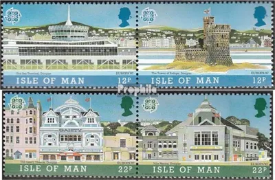 Produktbild von Briefmarken GB - Isle of Man 1987 Mi 335-338 Paare (kompl.Ausg.) postfrisch Architektur
