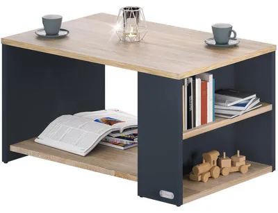 Produktbild von CASARIA Couchtisch mit Stauraum Holz-Grau