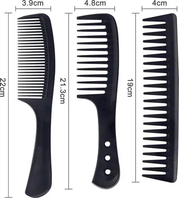 Immagine prodotto di Set di pettini da parrucchiere, 3 pezzi, set di pettini per lo styling