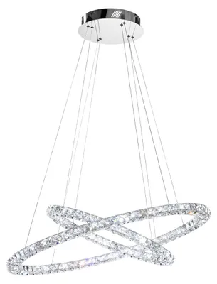 Image de Toneria cristal LED lampe à suspendre chrome 128x 0, 5W