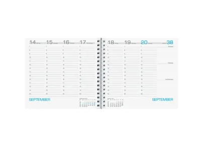Produktbild von Zettler Kalender 790-0098, Persönliches Tagebuch, Weiß, Abbildung, 158 x 147 mm, 120 Blätter, Woche auf zwei Seiten